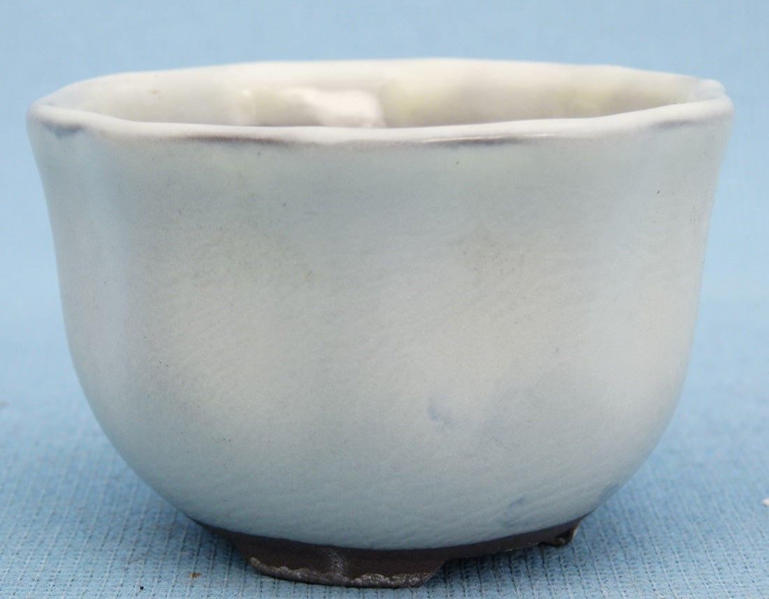 High Quality Japanese Glazed Round Bonsai Pot - 3"