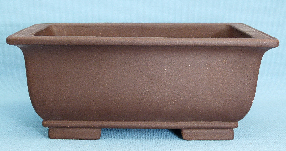 12" (30cm) Deep Rectangular Unglazed Bonsai Pot