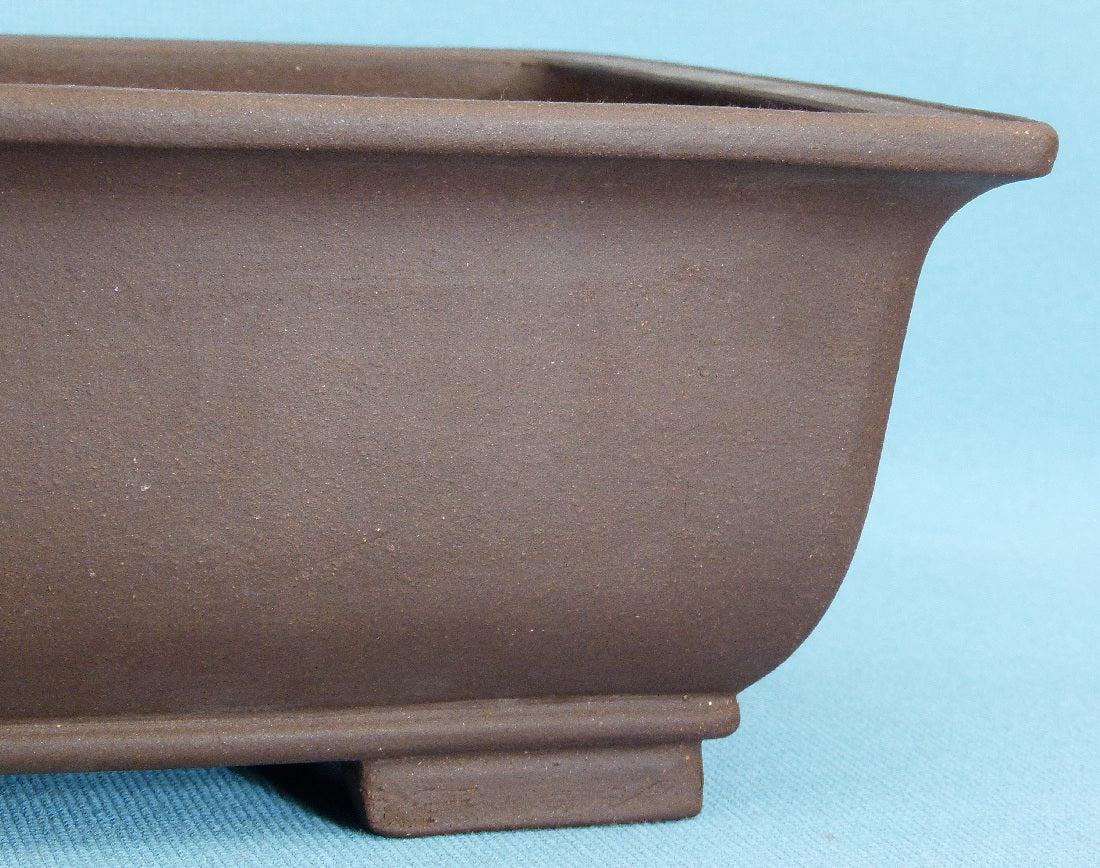 12" (30cm) Deep Rectangular Unglazed Bonsai Pot