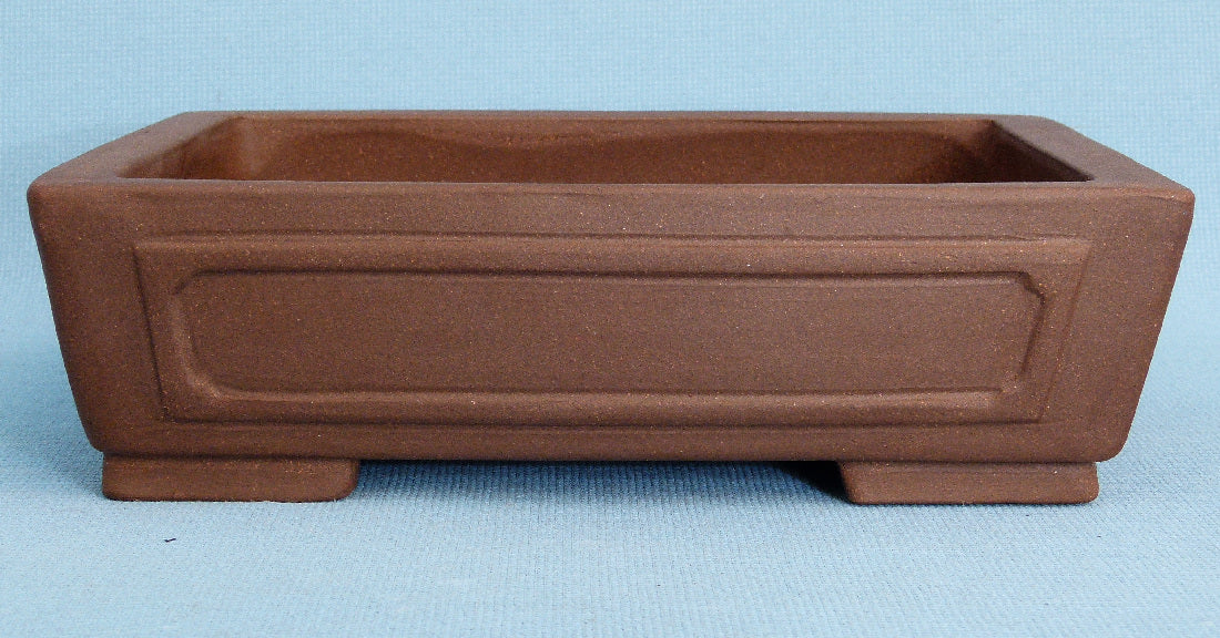 Rectangular Unglazed Quality Bonsai Pot - 15"