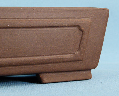 Rectangular Unglazed Quality Bonsai Pot - 15"
