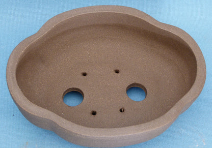 Oval Unglazed Bonsai Pot - 10"