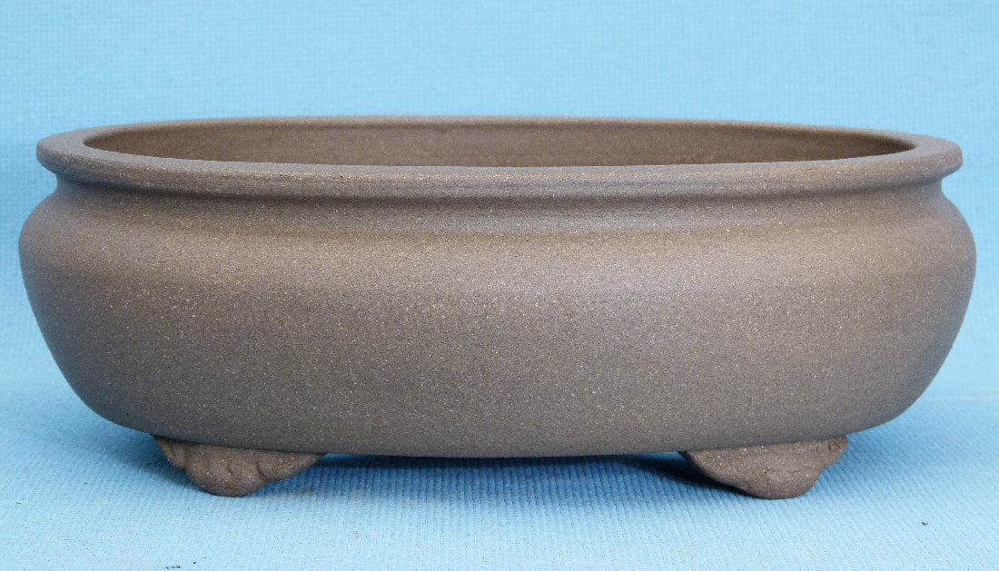 Oval Unglazed Bonsai Pot - 10"