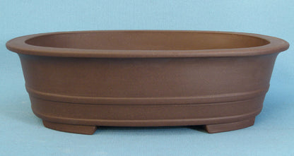 Oval Unglazed Quality Bonsai Pot - 16"