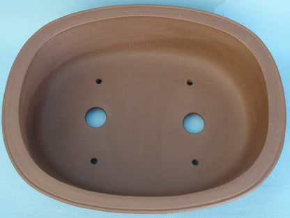 Oval Unglazed Quality Bonsai Pot - 16"