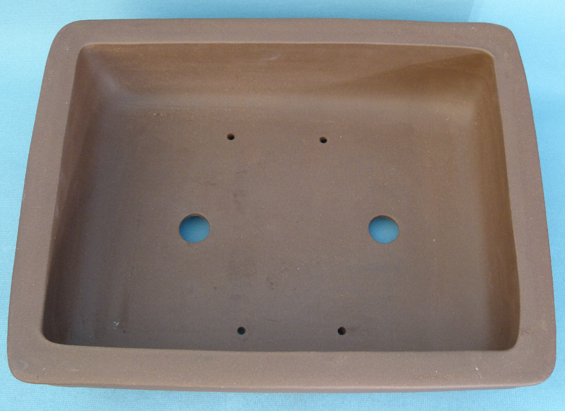 Rectangular Unglazed Quality Bonsai Pot - 18"