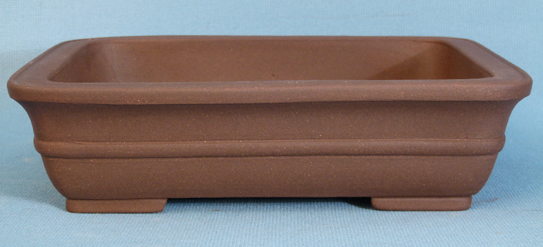 Rectangular Unglazed Quality Bonsai Pot - 15"