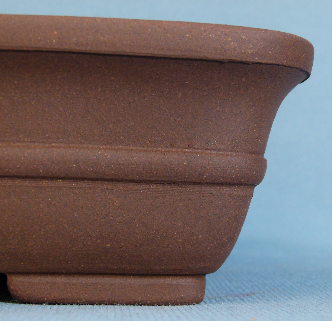 Rectangular Unglazed Quality Bonsai Pot - 15"