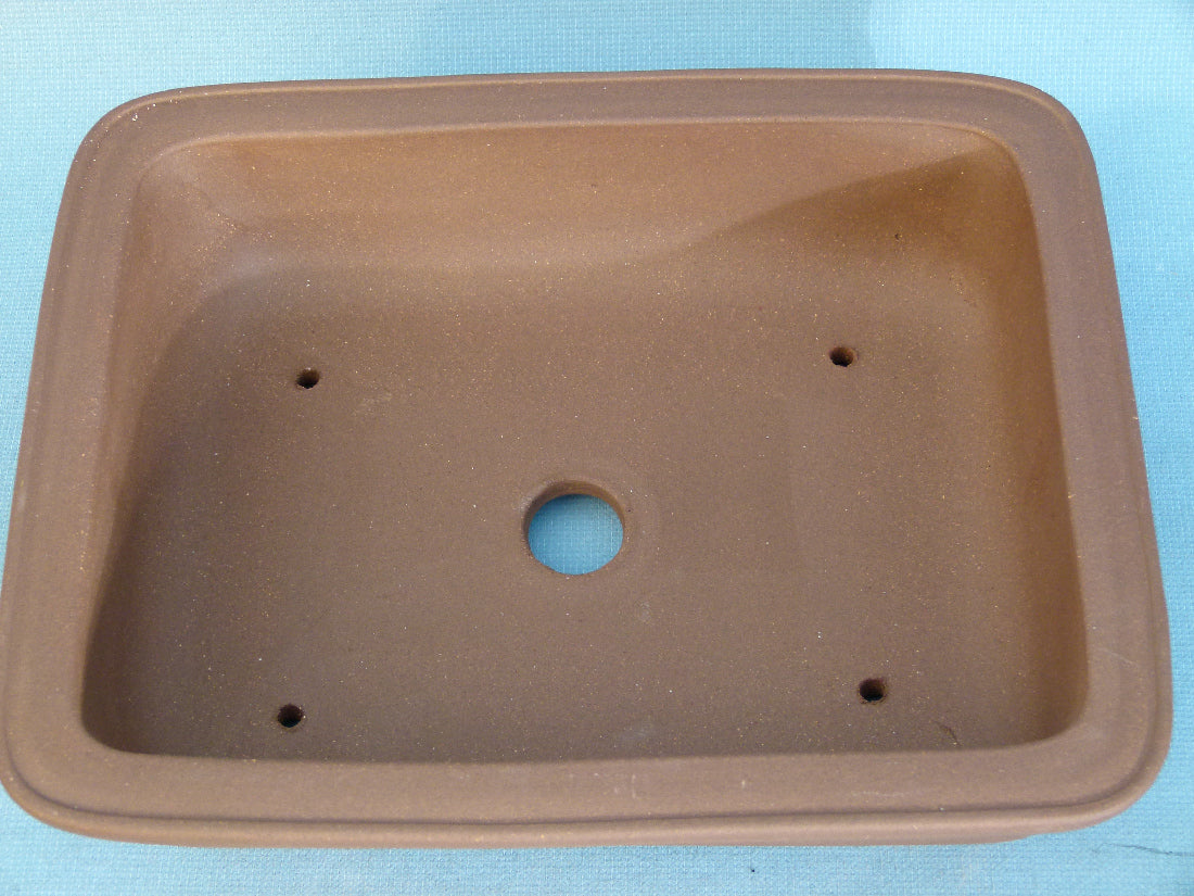 Rectangular Unglazed Quality Bonsai Pot - 15"