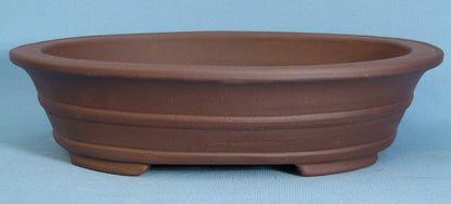 Oval Unglazed Quality Bonsai Pot - 15"