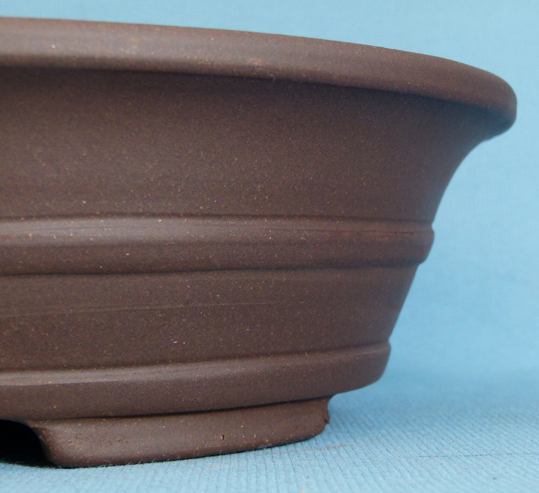 Oval Unglazed Quality Bonsai Pot - 15"