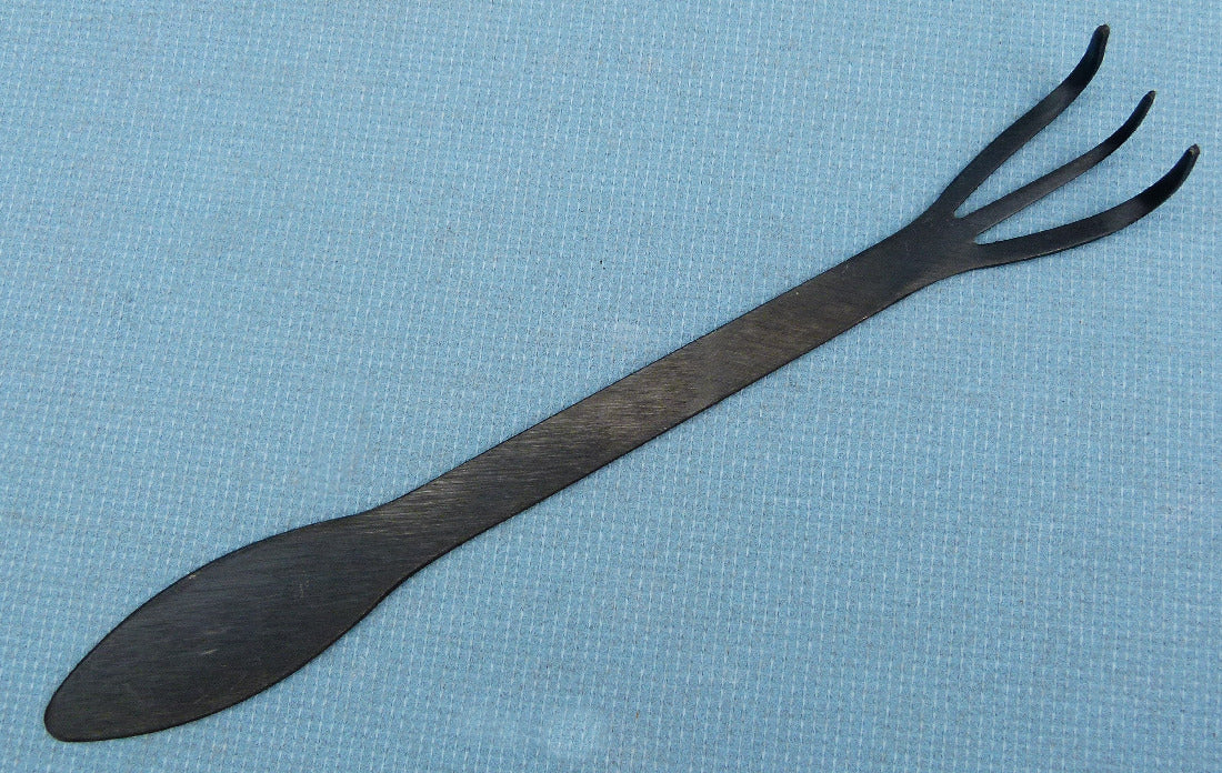 Bonsai Basics Repotting Rake & Spatula Black Steel.