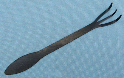Bonsai Basics Repotting Rake & Spatula Black Steel.