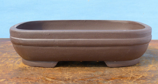 Bonsai Basics - Rectangular Unglazed Bonsai Pot - 10"