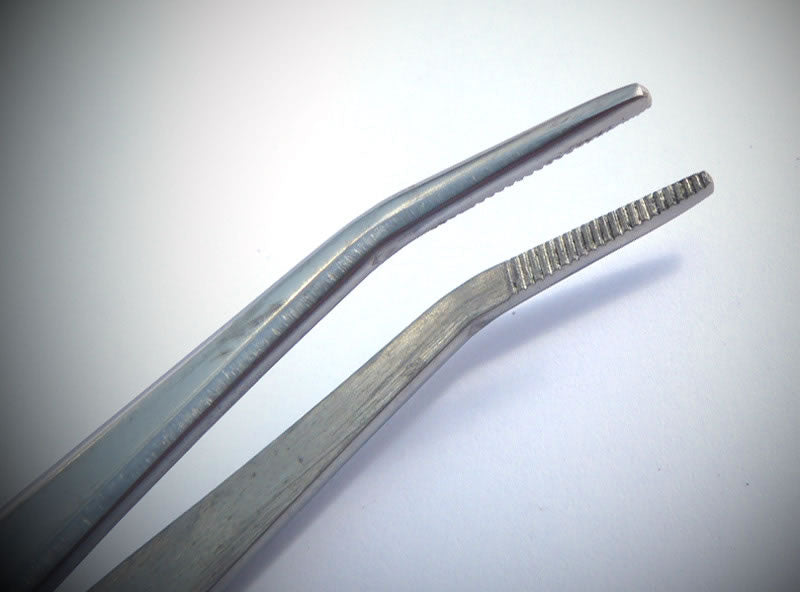 Combination Spatula / Angled Tweezer Bonsai Tool - Stainless Steel Bonsai Tools