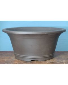 Round Unglazed Bonsai Pot 