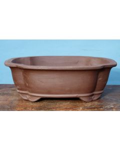 Bonsai Basics - Oval Unglazed Bonsai Pot - 14". Colour, size and finish may vary to some degree from the pot pictured.
