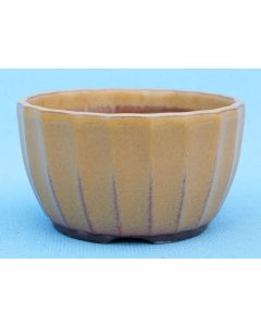 Square Cascade Style Unglazed Japanese Made Bonsai Pot - 4.5"