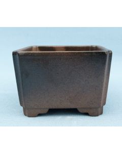 High Quality Japanese Unglazed Square Bonsai Pot - 5"