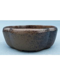 High Quality Japanese Unglazed Oval Bonsai Pot - 4.5"