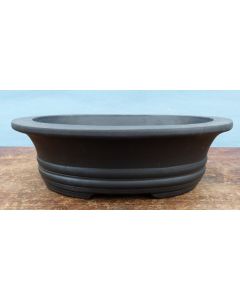 Bonsai Basics - Oval Unglazed Bonsai Pot - 7"