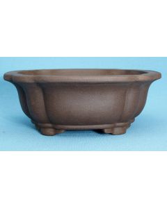 Deep Rectangular Unglazed Quality Bonsai Pot - 9"
