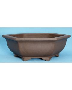 Round Unglazed Quality Bonsai Drum Pot - 9.5"