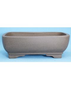 Rectangular Unglazed Bonsai Pot - 12"