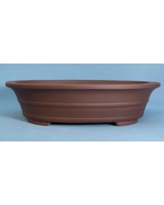 Oval Unglazed Quality Bonsai Pot - 18"