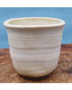 Cream Glazed Bonsai Pot 16" - NEW SECOND
