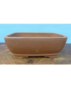 Bonsai Basics - Rectangular Unglazed Bonsai Pot - 12"