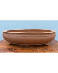 Oval Bonsai Pot - Unglazed Stoneware - 23"