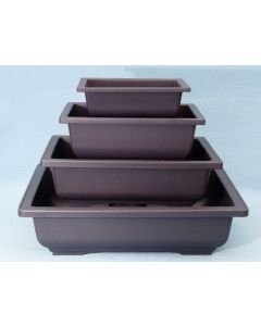 Rectangular Plastic Bonsai Training Pots - 4 Sizes