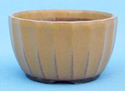High Quality Japanese Glazed Round Bonsai Pot - 5"