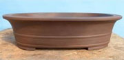 Large Oval Unglazed Bonsai Pot - 22"
