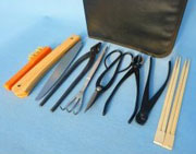 The Apprentice's Bonsai Tool Kit - 8 Piece In Leather Case